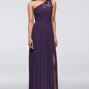 Lace evening dress